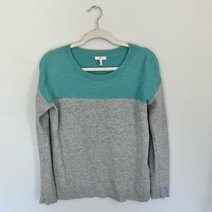 Joie sea foam green and gray cashmere sweater, size XS